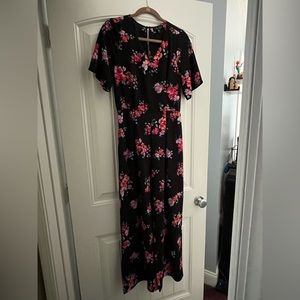 Floral V-neck Jumpsuit
